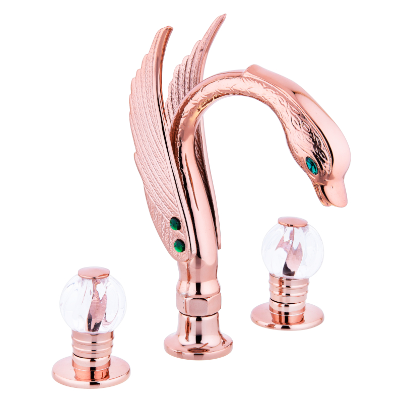 LPD Ördek 3 Delikli Lavabo Bataryası Rose LPD Ördek 3 Delikli Lavabo Bataryası Rose